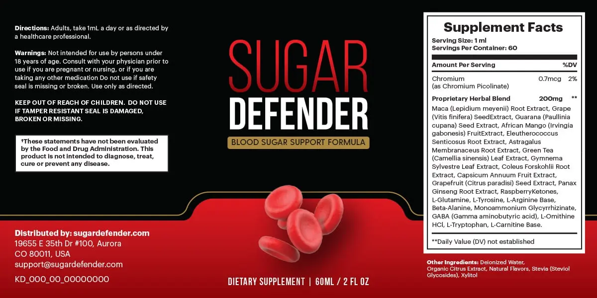 Sugar Defender 6 bottle Buy 